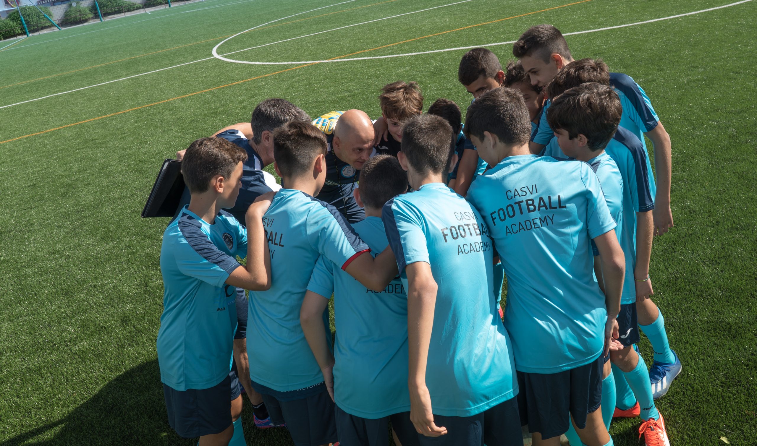 Trabajo en equipo de la Casvi Football Academy