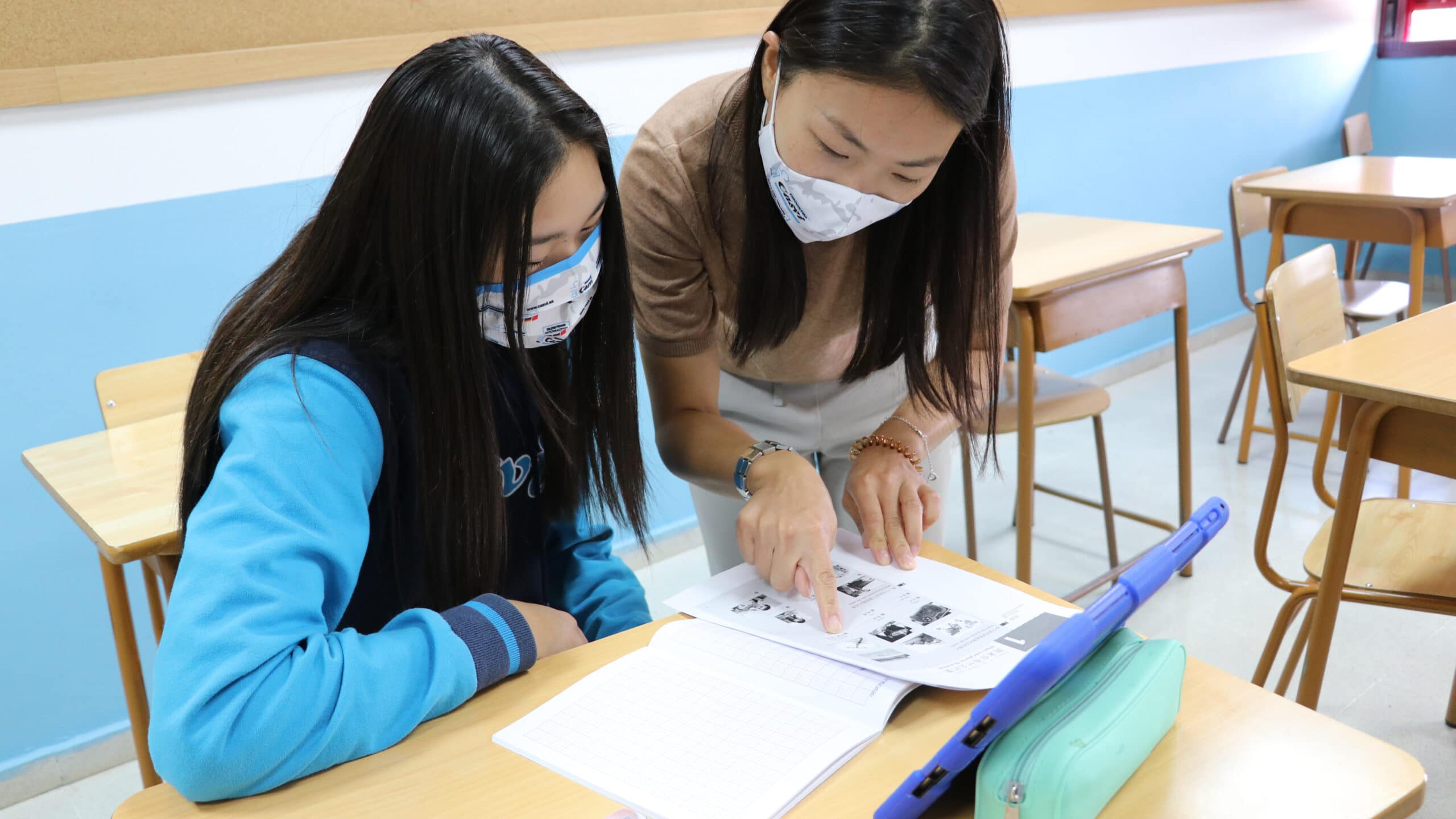 Clases de español para alumnos internacionales del Colegio Privado Internacional Eurocolegio Casvi